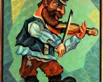 –Violinist–mixed technics on canvas60x50cm.