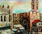 –The old Jerusalem–oil on canvas70x60cm.-2001