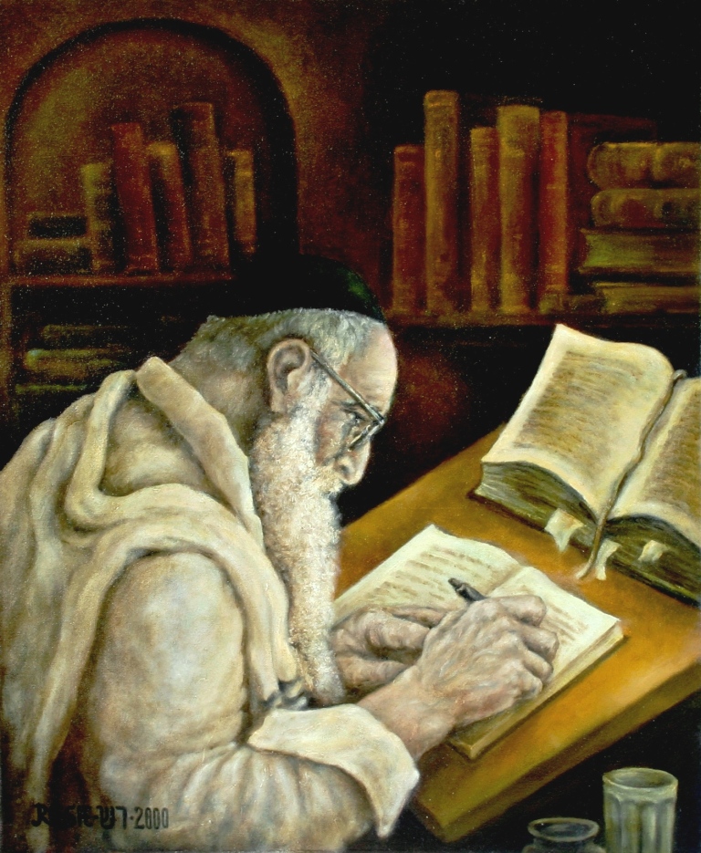 --Talmudist--oil on canvas55,3x45,7  Original $1100
