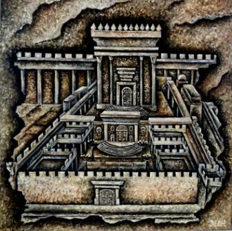 --The Jewish  thirt  temple--2010 acrylic on canvas